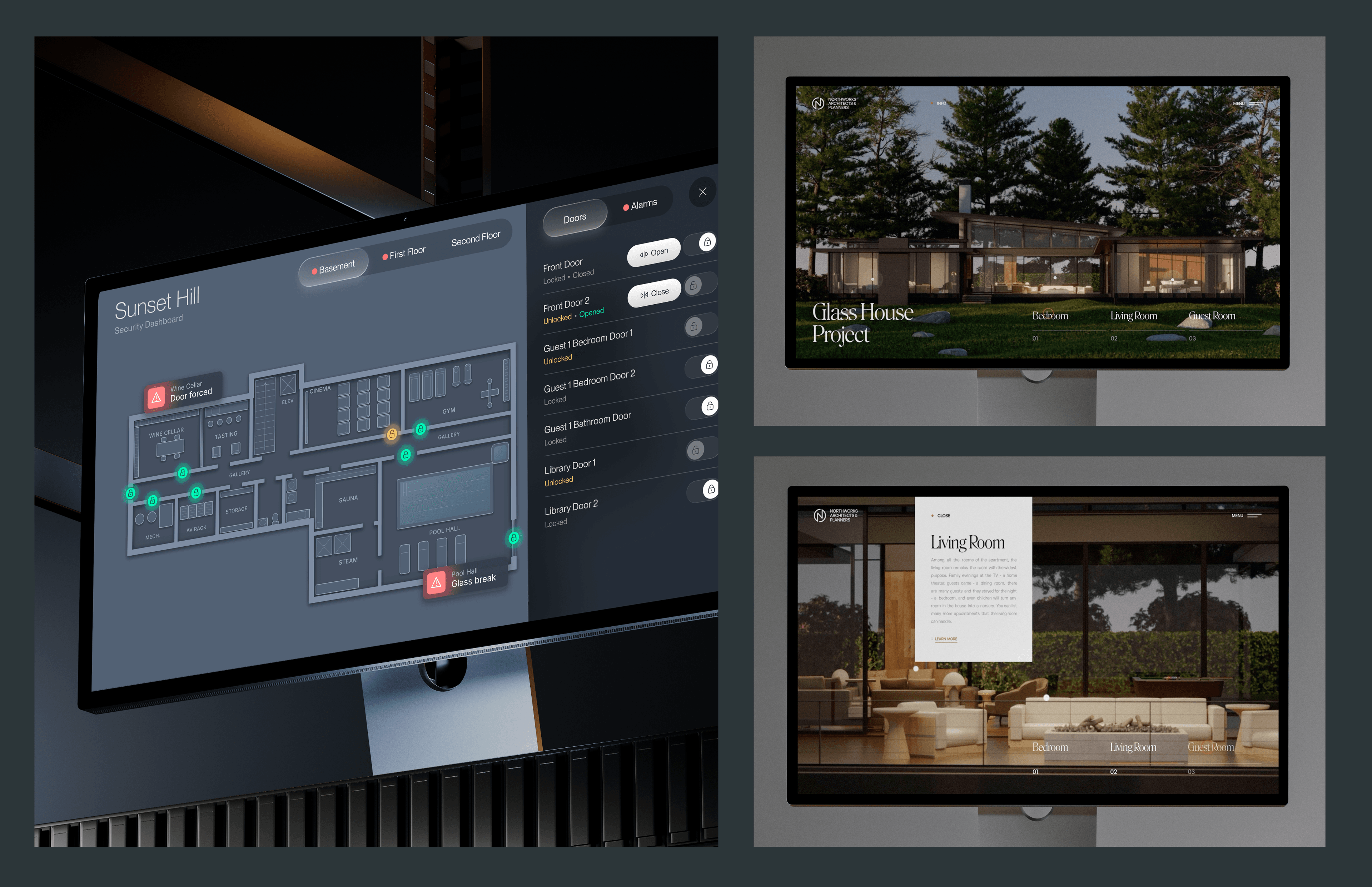 React web control interface